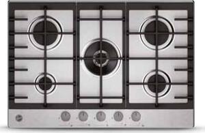 Hoover Piano Cottura a Gas 5 Fuochi 75 cm in Acciaio colore Inox - HHG75WC3X