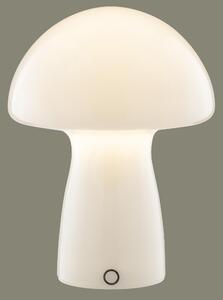 Brilliant G60250/05 Erik Lampada da tavolo a LED 16 cm, vetro bianco, LED integrato