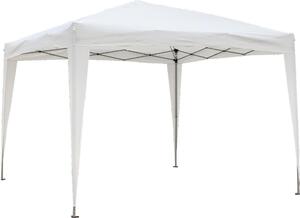 Giardini del Re Gazebo da Giardino 3x3 mt Pieghevole in Acciaio colore Bianco - Rapid