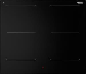 De Longhi Piano Cottura a Induzione 4 Fuochi Larghezza 60 cm Piano in Vetroceramica colore Nero - SLI604