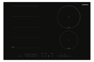 Daewoo Piano Cottura a Induzione 6 Zone Larghezza 78 cm in Vetro Nero - H7IS50L1IT