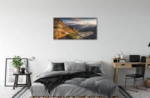 Foto quadro su tela Montagne alba 100x50 cm