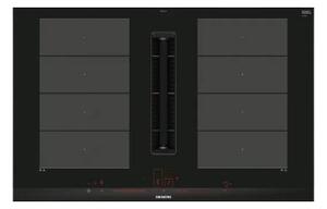 Siemens Piano Cottura a Induzione con Cappa Integrata 4 Fuochi Larghezza 80 cm in Vetroceramica colore Nero - iQ700 EX875LX57E