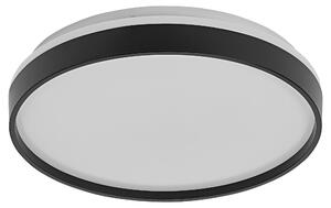 OSRAM Orbis Gisela Lampada da soffitto a LED 385 mm, 24 W, 3000 K bianco caldo, nero, metallo con anello in plastica, IP20