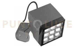 Faretto led pave antracite 26w 3500lm 3000k ip65 20,1x16,5x23,1cm