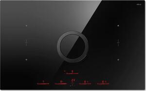 Elica Piano Cottura a Induzione con Cappa Integrata Aspirante 4 Fuochi Larghezza 83 cm colore Nero - PRF0196328 NikolaTesla Switch EVO BL/A/83