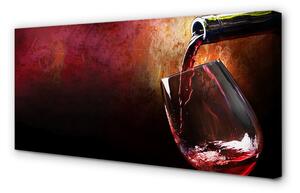 Quadro su tela Vino rosso 100x50 cm