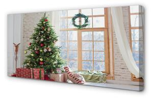 Quadro su tela Regali degli alberi di Natale 100x50 cm