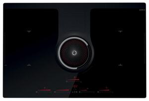 Elica Piano Cottura a Induzione con Cappa Integrata Aspirante/Filtrante 4 Fuochi Larghezza 83 cm colore Nero - NIKOLATESLA HP BL/F/83