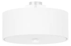 Sollux SL.0759 - Plafoniera SKALA 3xE27/60W/230V diametro 30 cm bianco