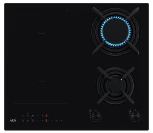 Aeg Piano Cottura da Incasso Combinato 2 Fuochi a Gas + Elettrico (2+2) 60 cm Nero - 949 760 098