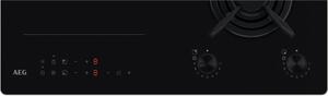 Aeg Piano Cottura da Incasso Combinato 2 Fuochi a Gas + Elettrico (2+2) 60 cm Nero - 949 760 098