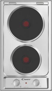 Candy Piano Cottura Elettrico 2 Fuochi 30 cm colore Inox - CE32XK