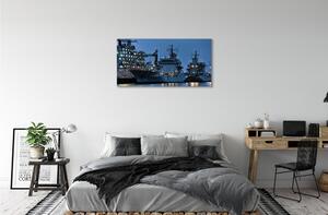 Stampa quadro su tela Navi marine 100x50 cm