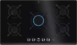Electrolux Piano Cottura Gas 5 Fuochi 90 cm in Vetro colore Nero - KGG953753K