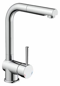 Miscelatore monocomando a bassa pressione NABER DRIVE 2 in CROMO con bocca estraibile / rubinetto