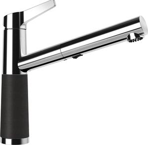 Miscelatore SCHOCK SC-510 in ONYX con bocca estraibile / CRISTALITE® Basic Line / miscelatore monocomando