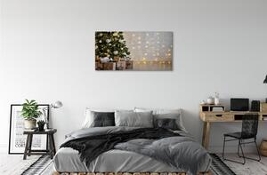 Stampa quadro su tela Decorazioni per regali degli alberi di Natale 100x50 cm