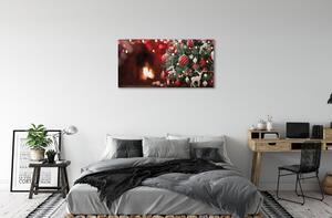 Quadro su tela Palpebre dell'albero di Natale 100x50 cm