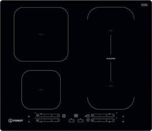 Indesit Piano Cottura Induzione 4 Fuochi 60 cm Vetroceramica colore Nero - IB 65B60 NE