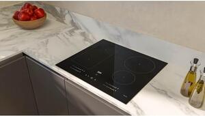 Beko Piano Cottura Induzione 4 Fuochi da Incasso Larghezza 70 cm in Vetroceramica colore Nero - HII74700UF