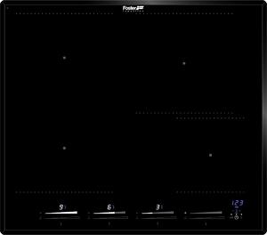 FOSTER Piano Cottura Induzione 4 Fuochi Larghezza 58 cm in Vetroceramica colore Nero - 7381 646 KE Induction