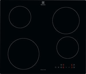 Electrolux Piano Cottura Induzione 4 Fuochi Larghezza 59 cm in Vetroceramica colore Nero - EIB60424C Serie 300