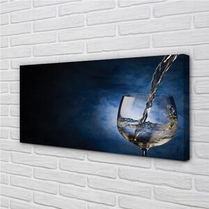 Foto quadro su tela Bicchiere di vino bianco 100x50 cm