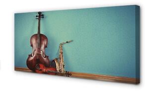 Quadro su tela Violino della tromba 100x50 cm