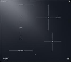 Whirlpool Piano Cottura Induzione 4 Fuochi Larghezza 59 cm in Vetroceramica Tecnologia 6 SENSO colore Nero - WTX6014DCF