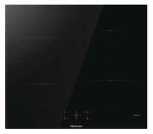 Hisense Piano Cottura Induzione 4 Fuochi Larghezza 60 cm in Vetroceramica colore Nero - HI601FM