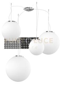 Mars sospensione d.20+25+30+35 cm. 4 luci 1195-s4-mix