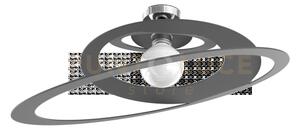 Bungee plafoniera d.70 cm. 1 luce grigio antracite 1197-pl70-ga