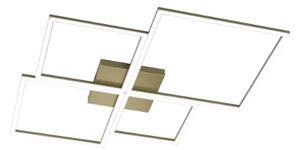 Four squares applique-plafoniera 90 cm. oro brunito verniciato 1162