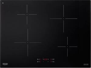 De Longhi Piano Cottura Induzione 4 Fuochi Larghezza 70 cm in Vetroceramica colore Nero - PIN 72