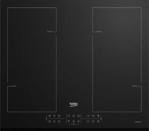 Beko Piano Cottura Induzione 4 Fuochi Larghezza 60 cm Vetroceramica colore Nero - HII64206F2MT