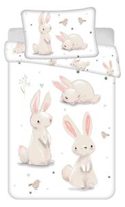 Biancheria da letto per bambini in cotone per culla 100x135 cm Bunnies – Jerry Fabrics