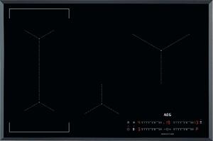 Aeg Piano Cottura Induzione 4 Fuochi Larghezza 78 cm in Vetroceramica colore Nero - IKK84443FB Serie 6000 Bridge