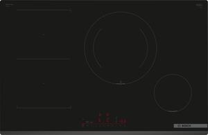 Bosch Piano Cottura Induzione 4 Fuochi Larghezza 80 cm in Vetroceramica colore Nero - PVS831HC1E Serie 6