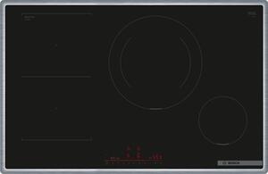 Bosch Piano Cottura Induzione 4 Fuochi Larghezza 80 cm in Vetroceramica colore Nero - PVS845HB1E Serie 6