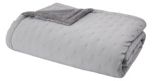 Copriletto trapuntato grigio in lana d'agnello 220x230 cm Cosy Nori - Catherine Lansfield