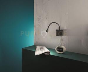 Applique fall a led nero luce direzionale 3000k 270lm 3w