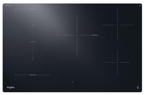 Whirlpool Piano Cottura Induzione 5 Fuochi Larghezza 80 cm in Vetroceramica colore Nero - WTX8017DCF2