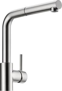 NABER 5011266 Miscelatore monocomando ARCO 2 finitura acciaio inox, bassa pressione