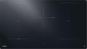 Whirlpool Piano Cottura Induzione 5 Fuochi Larghezza 91 cm in Vetroceramica colore Nero - WEX9024DCFF2