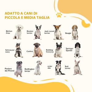 PawHut Cancellino per Cani Taglia Piccola e Media in Legno di Pino, Cancelletto Estensibile a 2 Pannelli per Porte, Corridoi e Scale, 60.5-102x73 cm