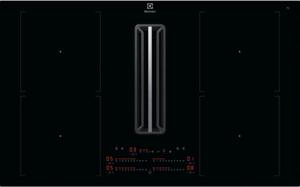 Electrolux Piano Cottura Induzione con Cappa Integrata Aspirante 4 Fuochi 83 cm Vetroceramica colore Nero - KCD84453CK