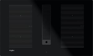 Whirlpool Piano Cottura Induzione da Incasso 4 Fuochi 83 cm con Cappa Cucina Integrata colore Nero - WVHF83BB
