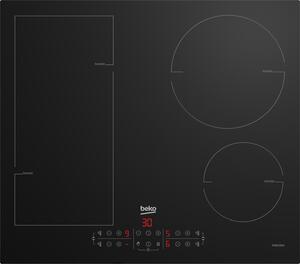 Beko Piano Cottura Induzione da Incasso 4 Fuochi Larghezza 59 cm in Vetro colore Nero - CBIZ2435B