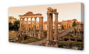 Quadro su tela Roma Forum Romanum Sunrise 100x50 cm